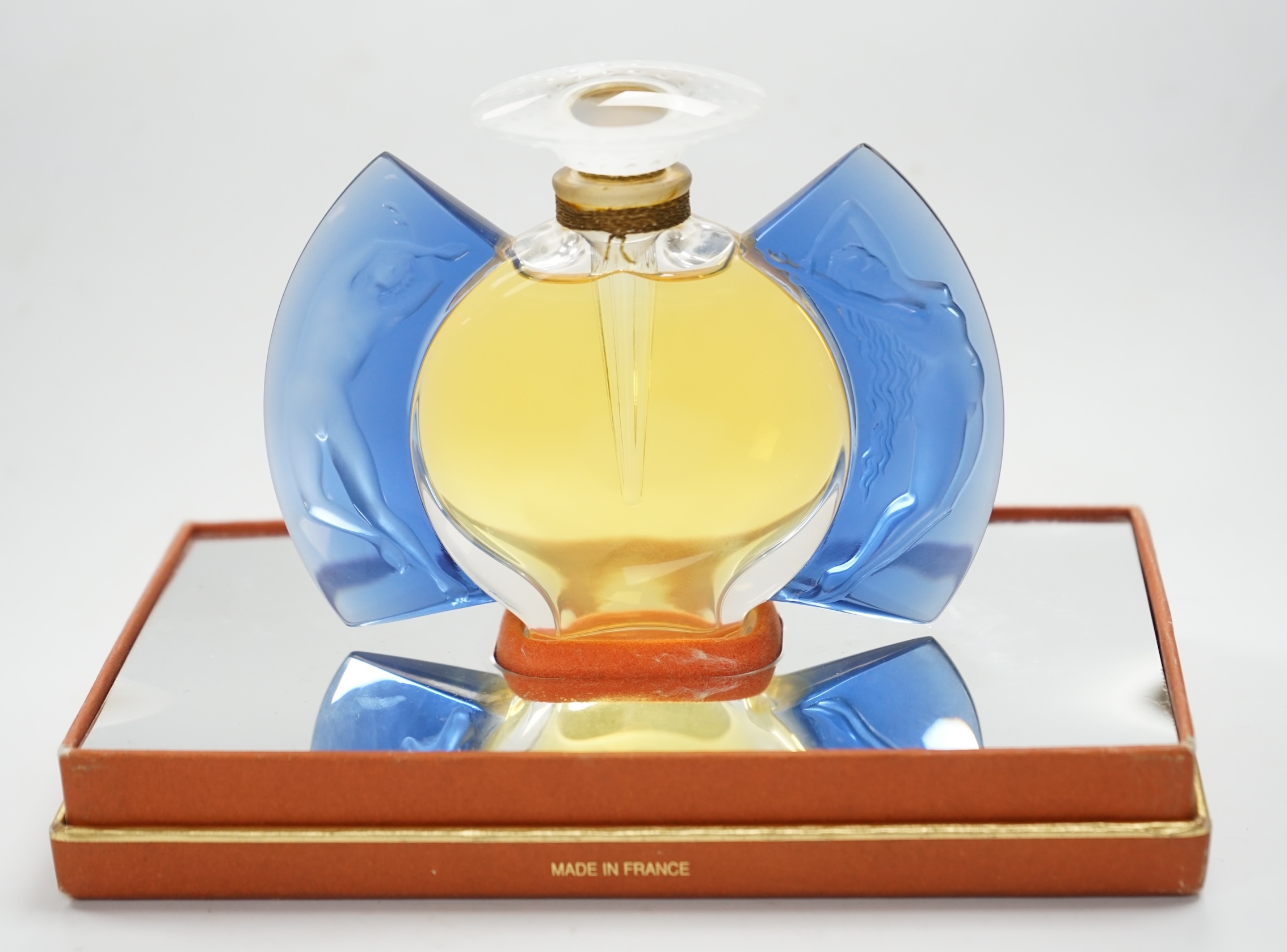 A Lalique Flacon collection Jour et Nuit Limited Edition 1999, boxed and sealed, perfume bottle 9.5cm high. Condition - good